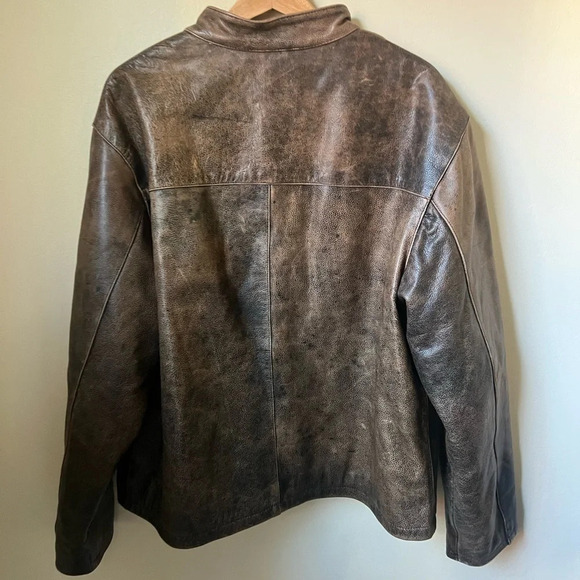 Bod & Christensen Leather Biker Jacket, size 46 - Picture 3 of 5